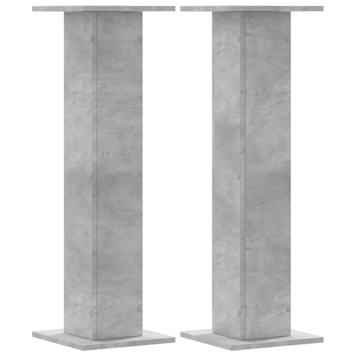 VIDAXL Supports pour plantes 2 pcs gris beton bois d'ingenierie