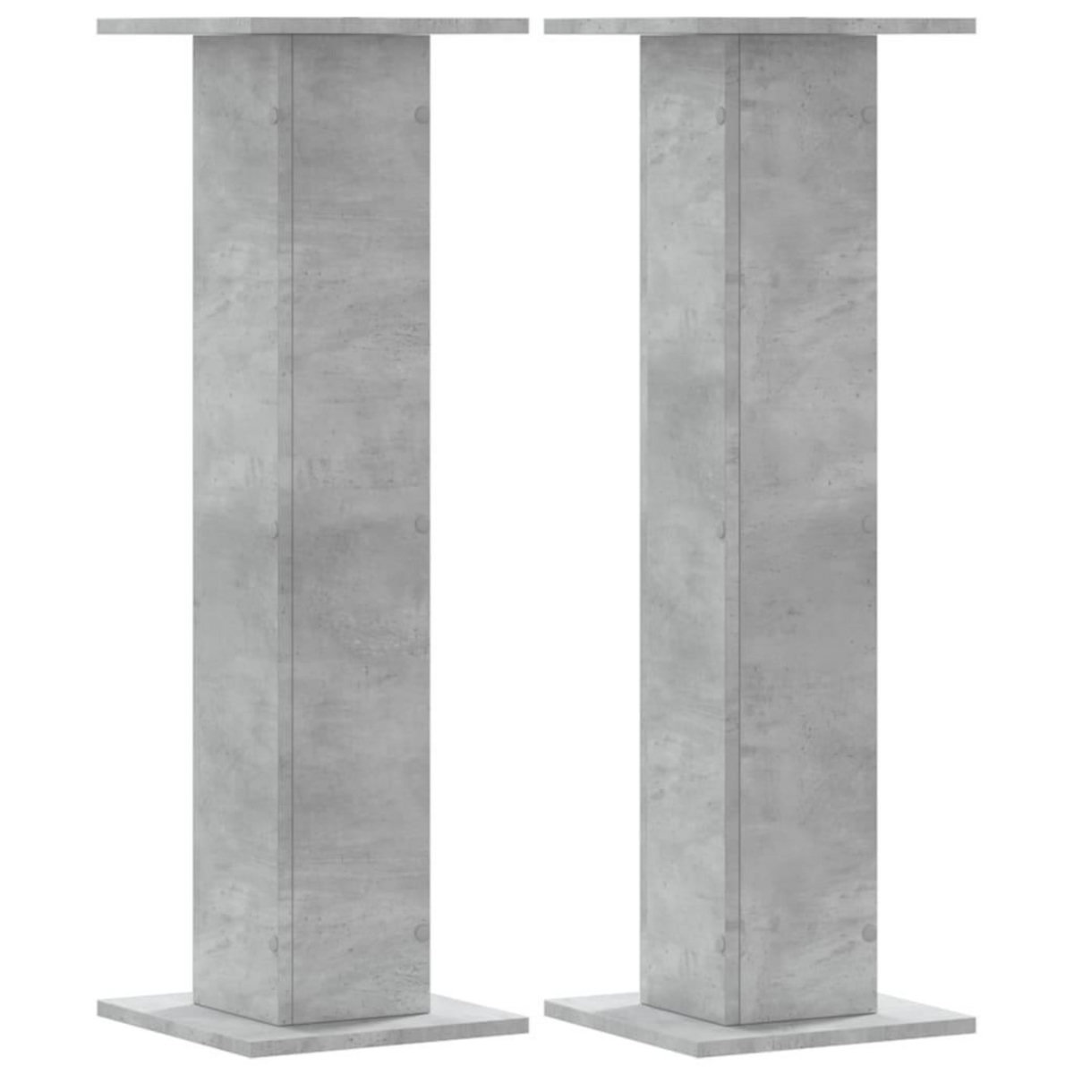 VIDAXL Supports pour plantes 2 pcs gris beton bois d'ingenierie