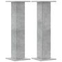 Voir la diapositive 2 : VIDAXL Supports pour plantes 2 pcs gris beton bois d'ingenierie