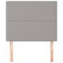 Voir la diapositive 3 : VIDAXL Tetes de lit 2 pcs Gris clair 80x5x78/88 cm Tissu