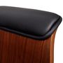 Voir la diapositive 3 : VIDAXL Chaise pivotante Bois courbe et similicuir