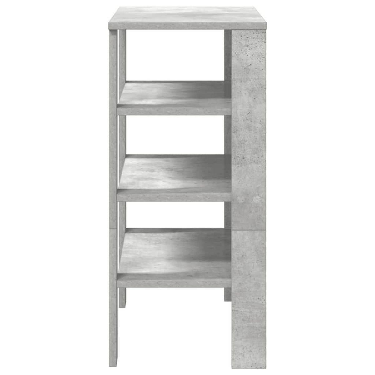 VIDAXL Etagere a chaussures gris beton 61x32x70 cm bois d'ingenierie