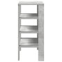 Voir la diapositive 5 : VIDAXL Etagere a chaussures gris beton 61x32x70 cm bois d'ingenierie