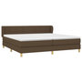 Voir la diapositive 3 : VIDAXL Sommier a lattes de lit avec matelas Marron fonce 200x200 cm