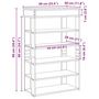 Voir la diapositive 6 : VIDAXL Etagere a chaussures chene fume 60x30x98 cm bois d'ingenierie