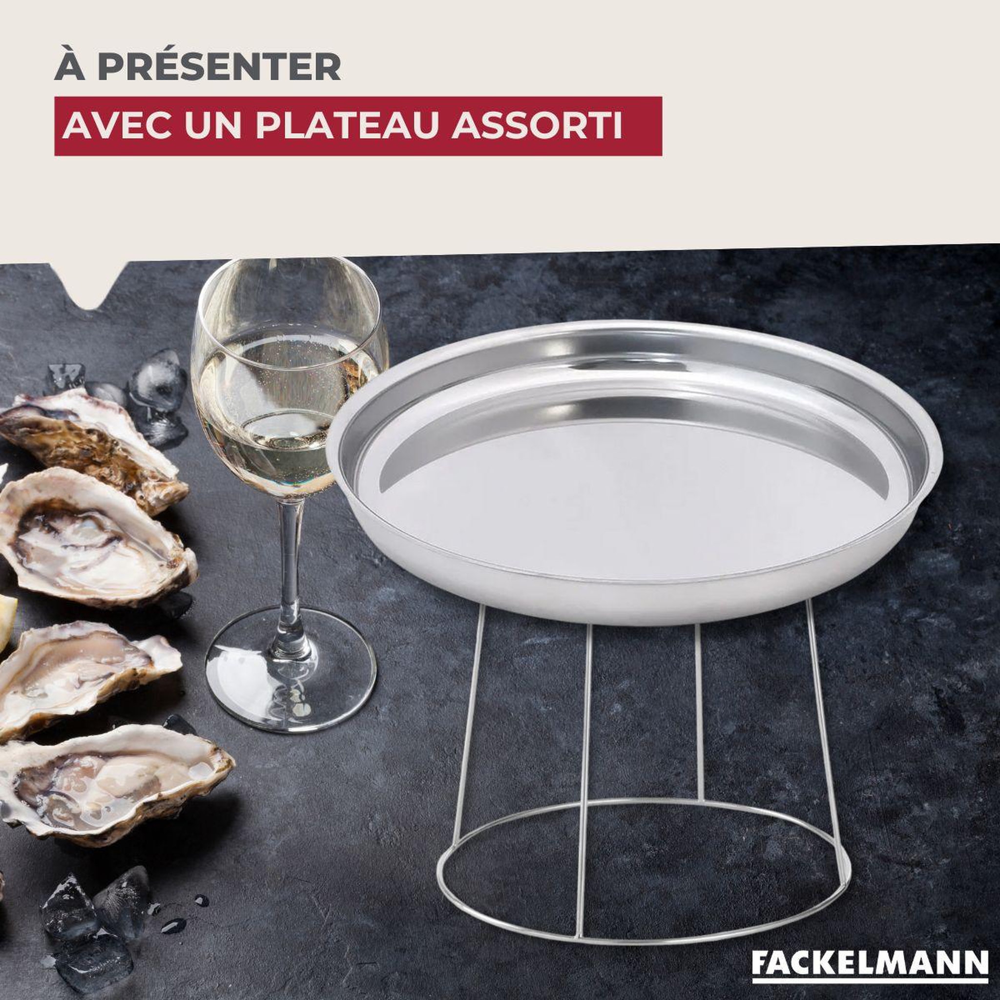 Voir la diapositive 5 : Fackelmann Support pour plateau de fruits de mer fackelmann
