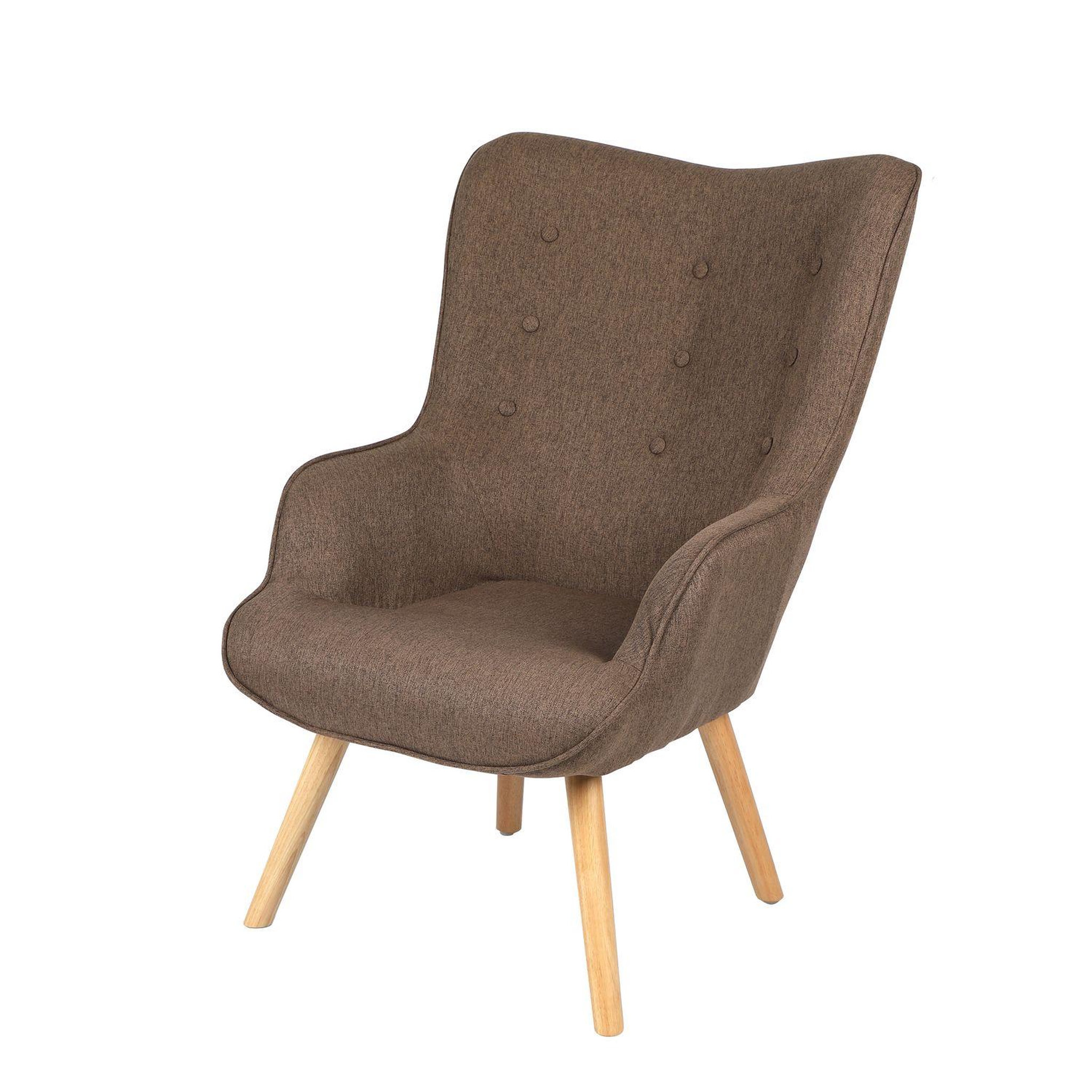 TOILINUX Fauteuil Noor avec pieds en bois