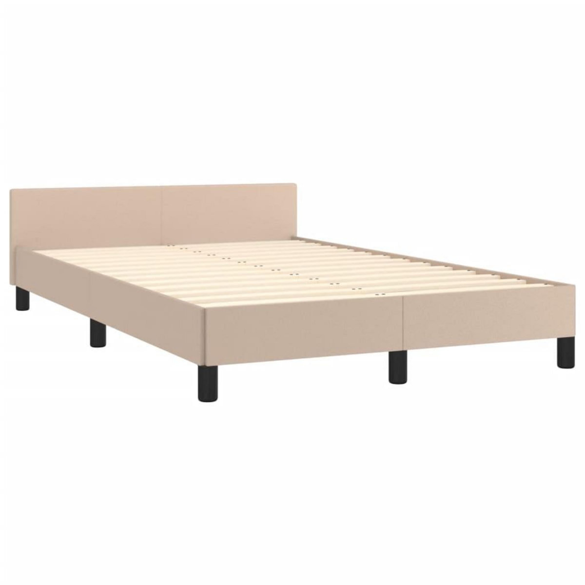 VIDAXL Cadre de lit sans matelas cappuccino 120x200 cm similicuir