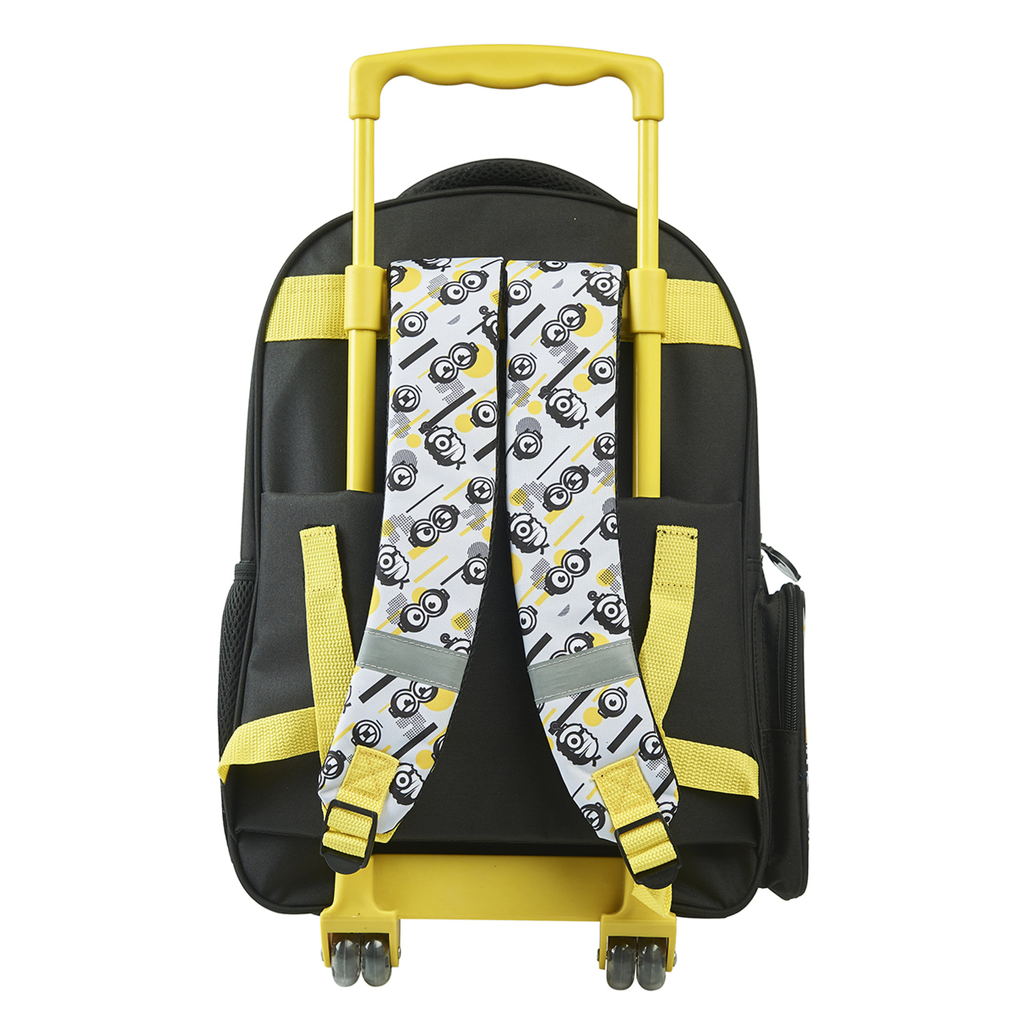 Voir la diapositive 3 : Sac à dos à roulettes jaune MINIONS