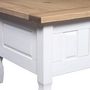 Voir la diapositive 5 : VIDAXL Table basse Pin mexicain Gamme  Blanc 100x55x44 cm
