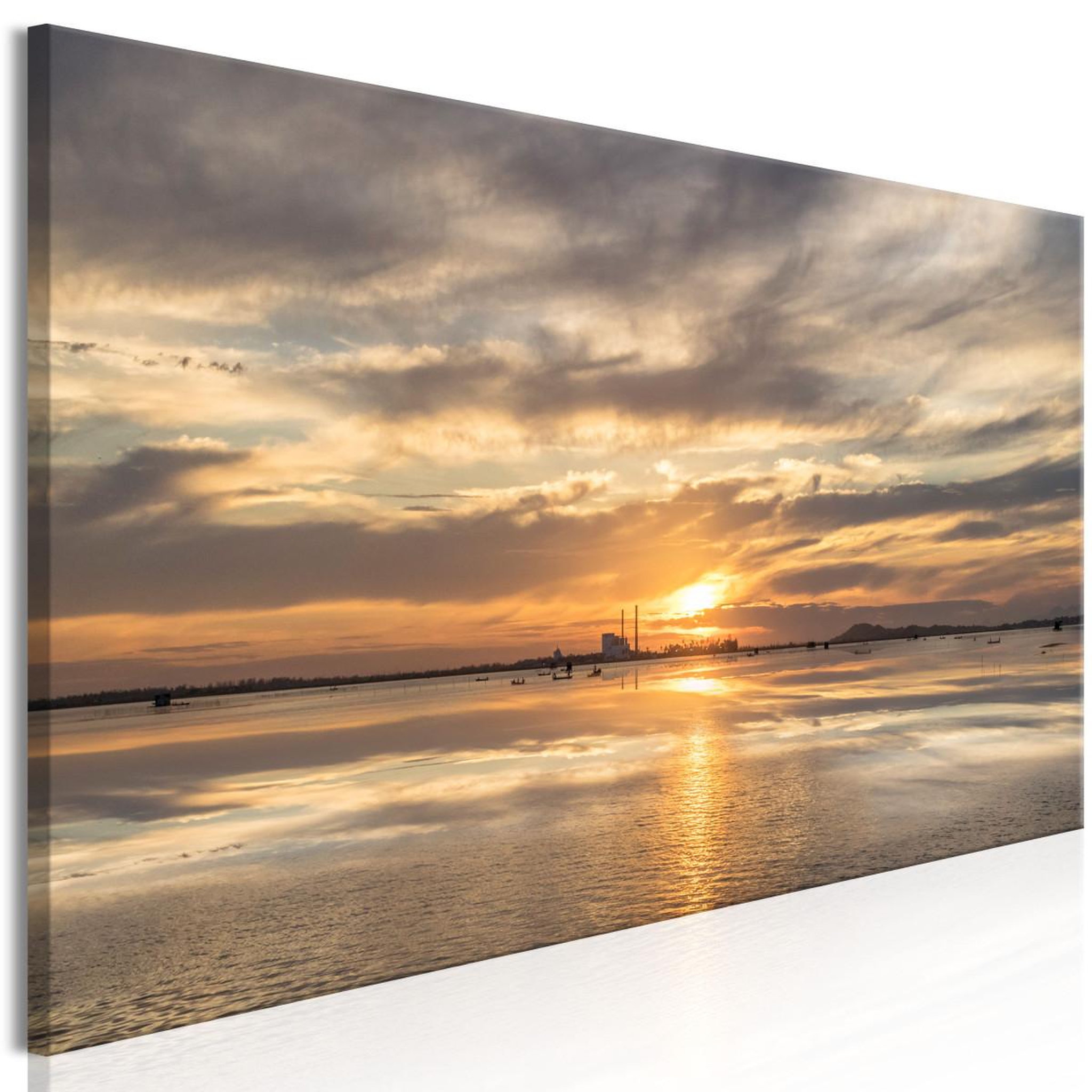 Paris Prix Tableau imprimé  cloudy evening narrow. Coloris disponibles : Multicolore