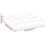 Voir la diapositive 6 : VIDAXL Coussin de palette creme 58x58x10 cm tissu