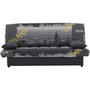 Voir la diapositive 1 : MARKET24 Banquette clic clac 3 places - Motif New York jaune - Style Contemporain - L 190 x P92 cm - MILA