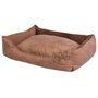 Voir la diapositive 1 : VIDAXL Lit pour chiens avec coussin Cuir artificiel PU Taille S Beige