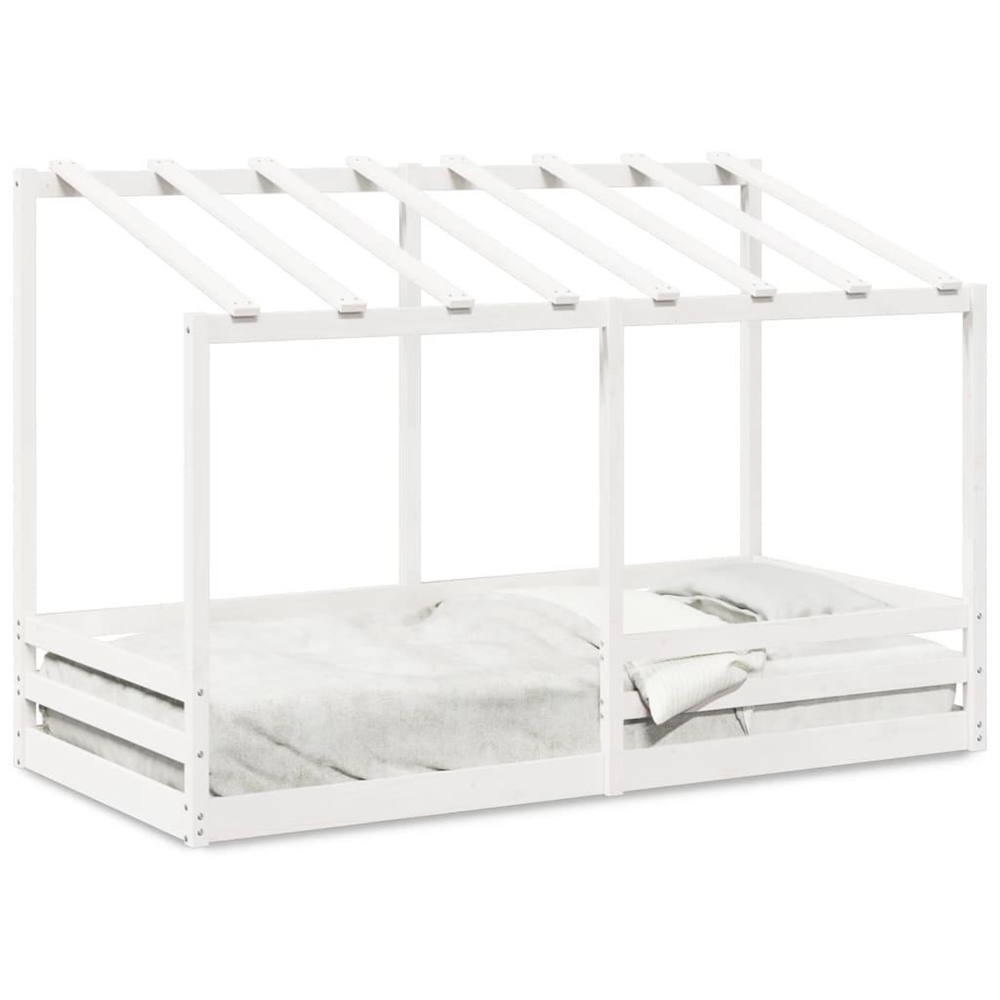 Voir la diapositive 2 : VIDAXL Lit pour enfants sans matelas blanc 100x200 cm bois pin massif