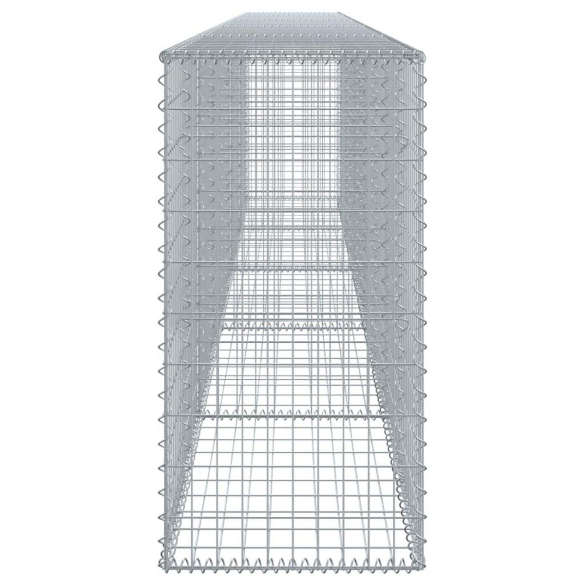 VIDAXL Panier gabion avec couvercle 500x50x100 cm fer galvanise