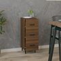 Voir la diapositive 3 : VIDAXL Buffet Chene marron 34,5x34x90 cm Bois d'ingenierie