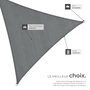 Voir la diapositive 5 : tectake Voile d'ombrage triangulaire triangulaire avec une protection UV 50+ gris 3 x 3 x 3 m