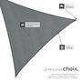 Voir la diapositive 5 : tectake Voile d'ombrage triangulaire triangulaire avec une protection UV 50+ gris 3 x 3 x 3 m