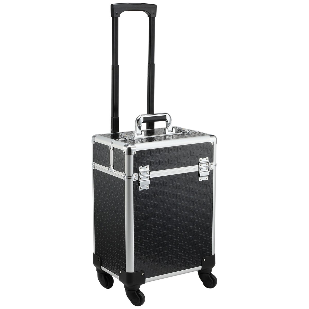 HOMCOM Valise trolley maquillage mallette cosm tique vanity