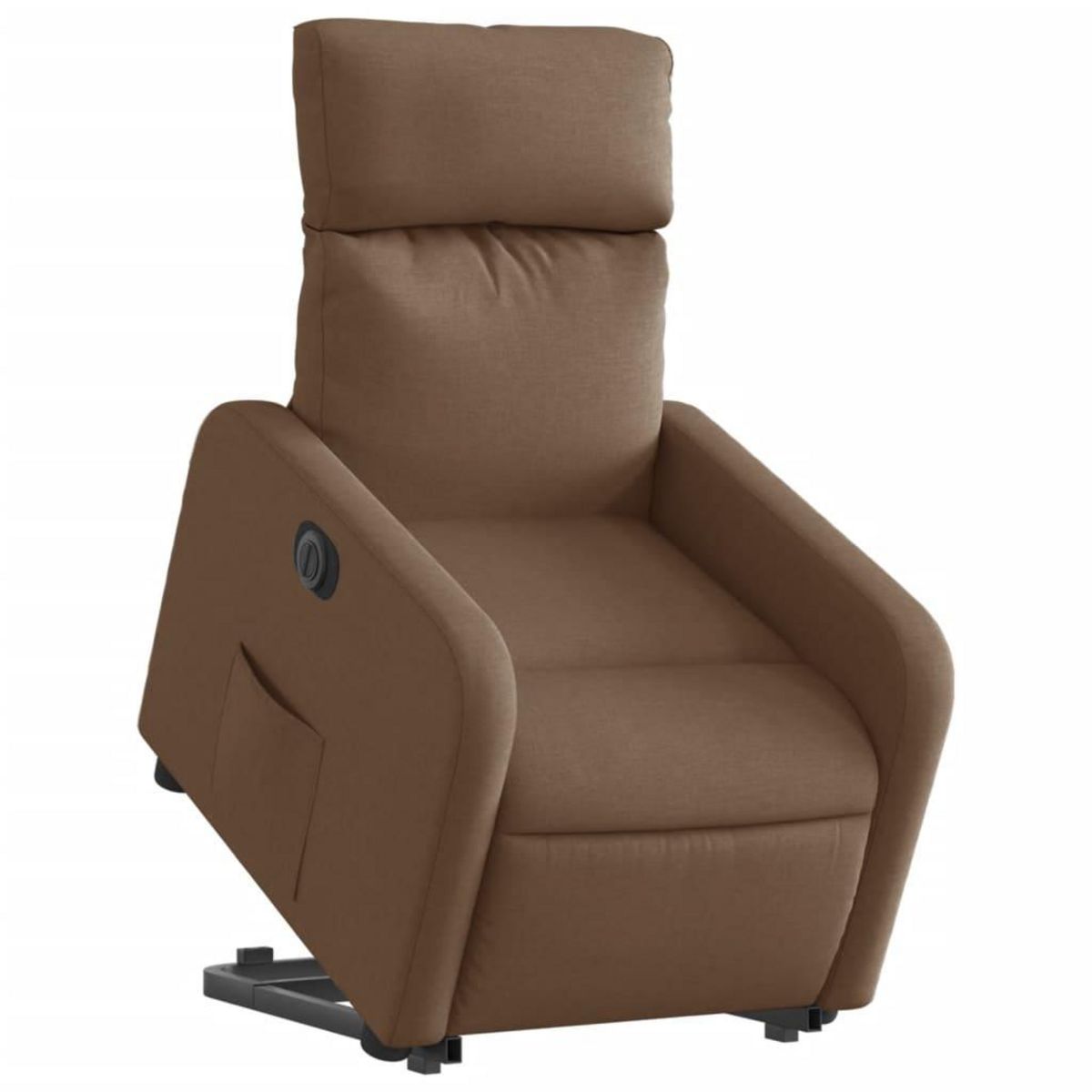 VIDAXL Fauteuil inclinable electrique marron tissu