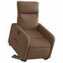 Voir la diapositive 3 : VIDAXL Fauteuil inclinable electrique marron tissu