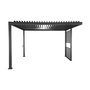 Voir la diapositive 2 : SWEEEK Pergola bioclimatique aluminium et acier anthracite lames orientables avec persienne intégrée 3.5x3.5m Palace