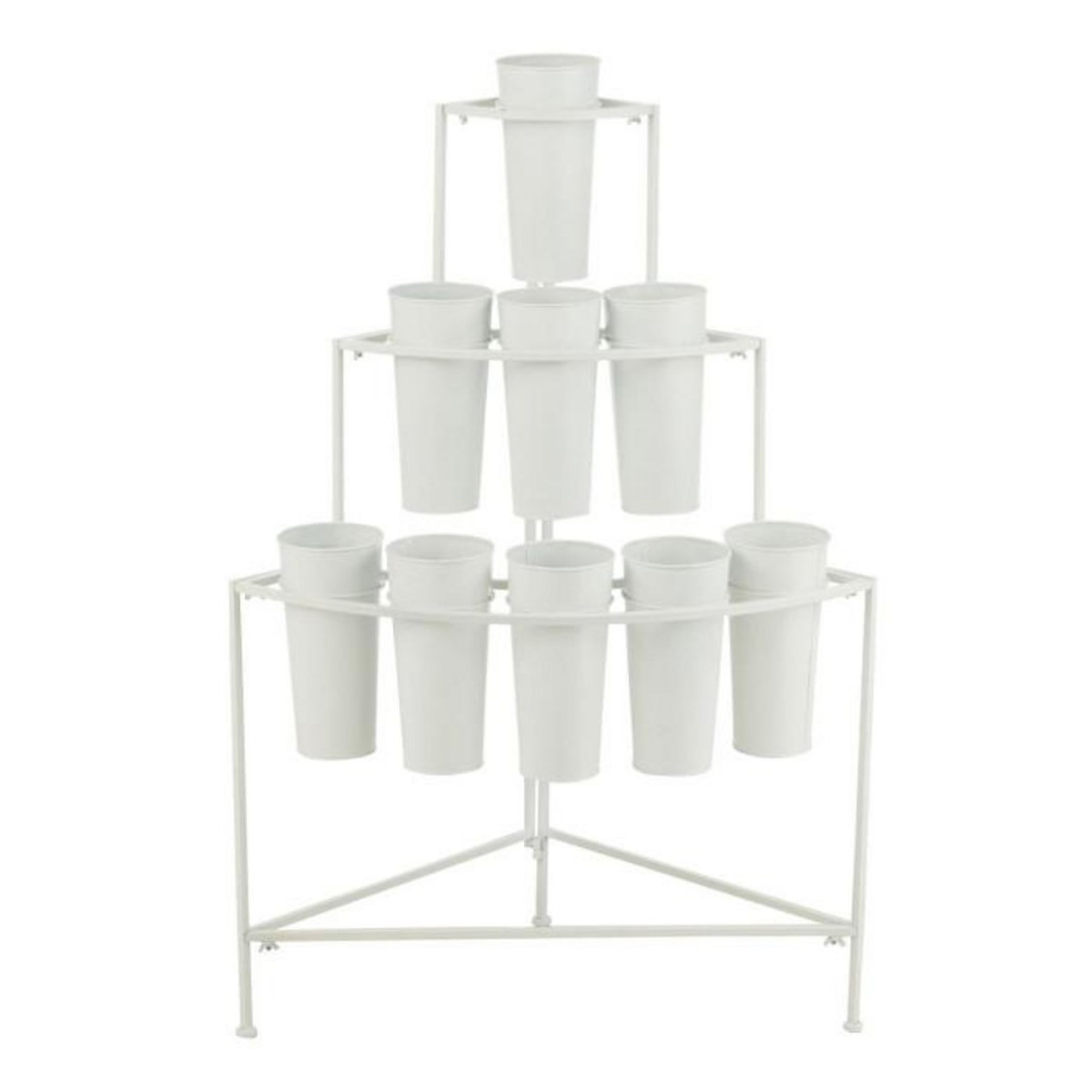 Paris Prix Présentoir à Fleurs 9 Pièces  Clarence  67cm Blanc