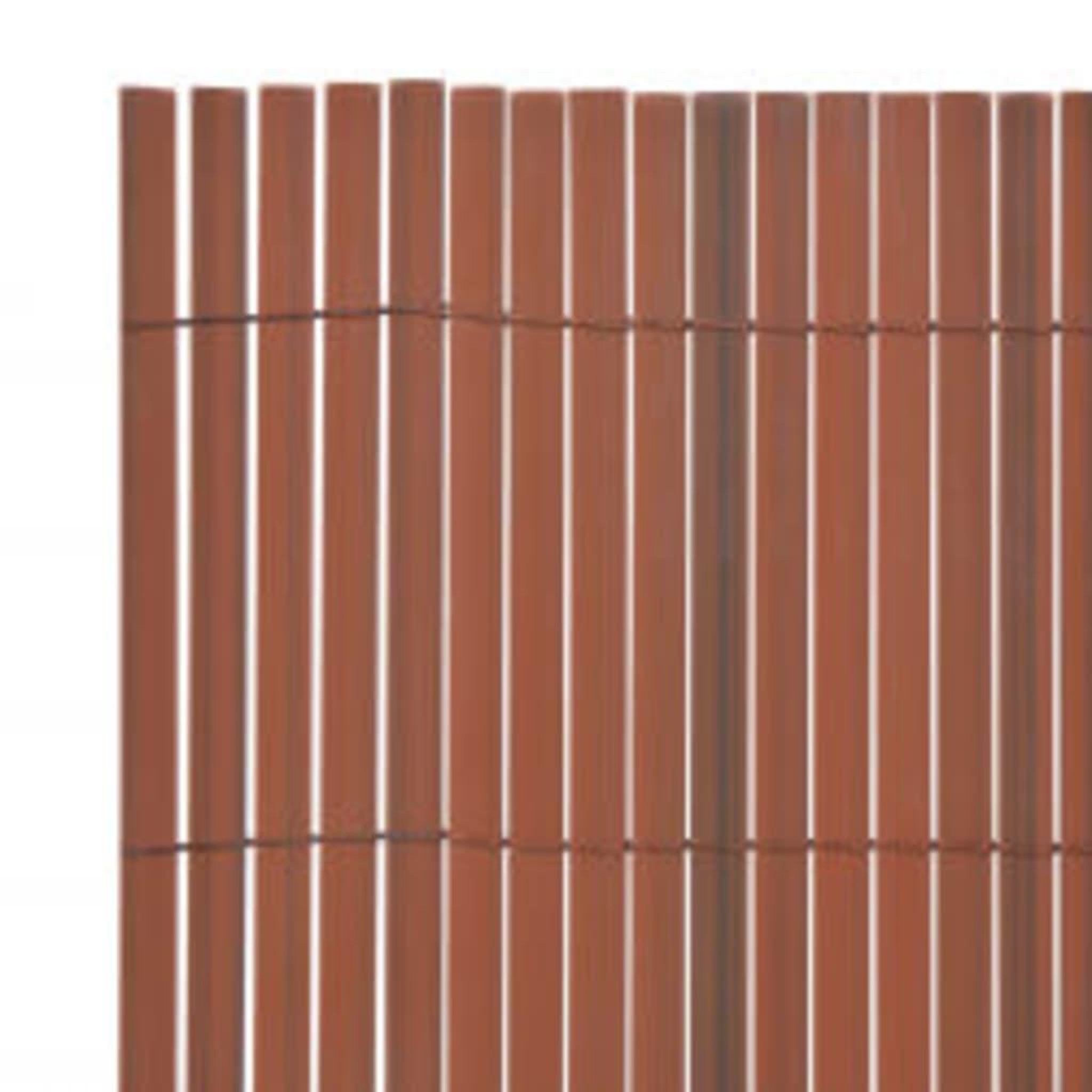 Voir la diapositive 5 : VIDAXL Cloture de jardin double face 90x400 cm Marron