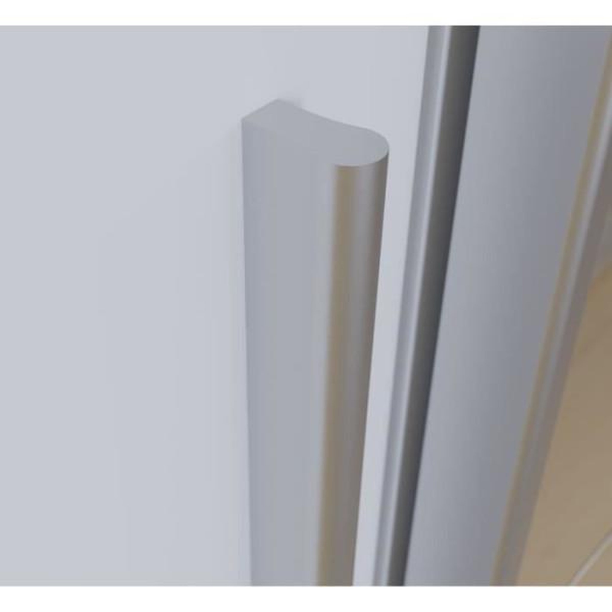Voir la diapositive 6 : MARKET24 Armoire NARAGO - Décor Blanc mat - 2 portes coulissantes + miroir + 2 portes battantes + 2 penderies - L270 x P61 x H210 cm