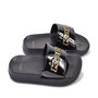 Voir la diapositive 3 : KAPPA KAPPA Claquette Femme Piscine Glitter Glossy Léopard