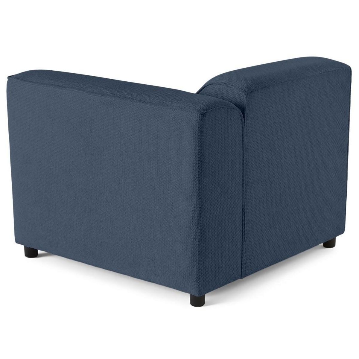 LISA DESIGN Suaro - module d'assise d'angle droit en tissu texturé