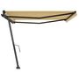 Voir la diapositive 5 : VIDAXL Auvent manuel retractable sur pied 450x300 cm Jaune et blanc