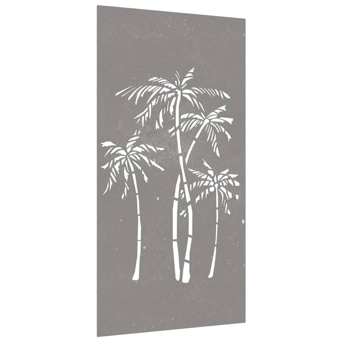 VIDAXL Decoration murale jardin 105x55 cm acier corten design palmier