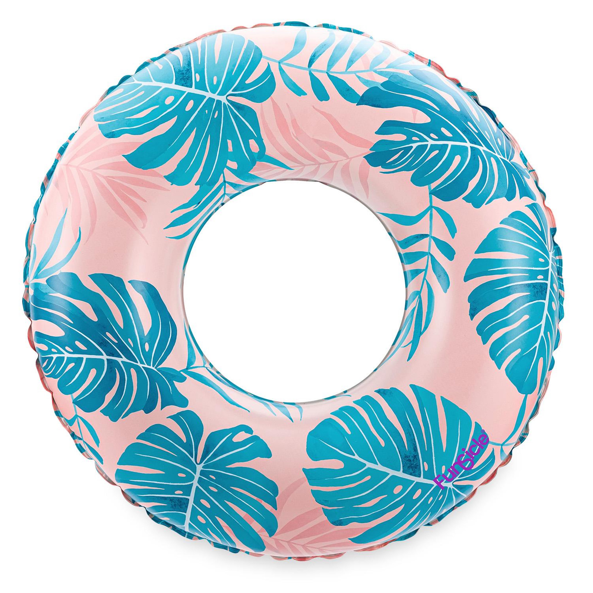 Voir la diapositive 4 : FUNSICLE Bouée Funsicle bleue et rose pour piscine  79x22cm