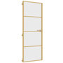 Voir la diapositive 2 : VIDAXL Porte interieure mince dore 76x201,5 cm verre trempe aluminium