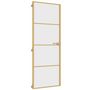 Voir la diapositive 2 : VIDAXL Porte interieure mince dore 76x201,5 cm verre trempe aluminium