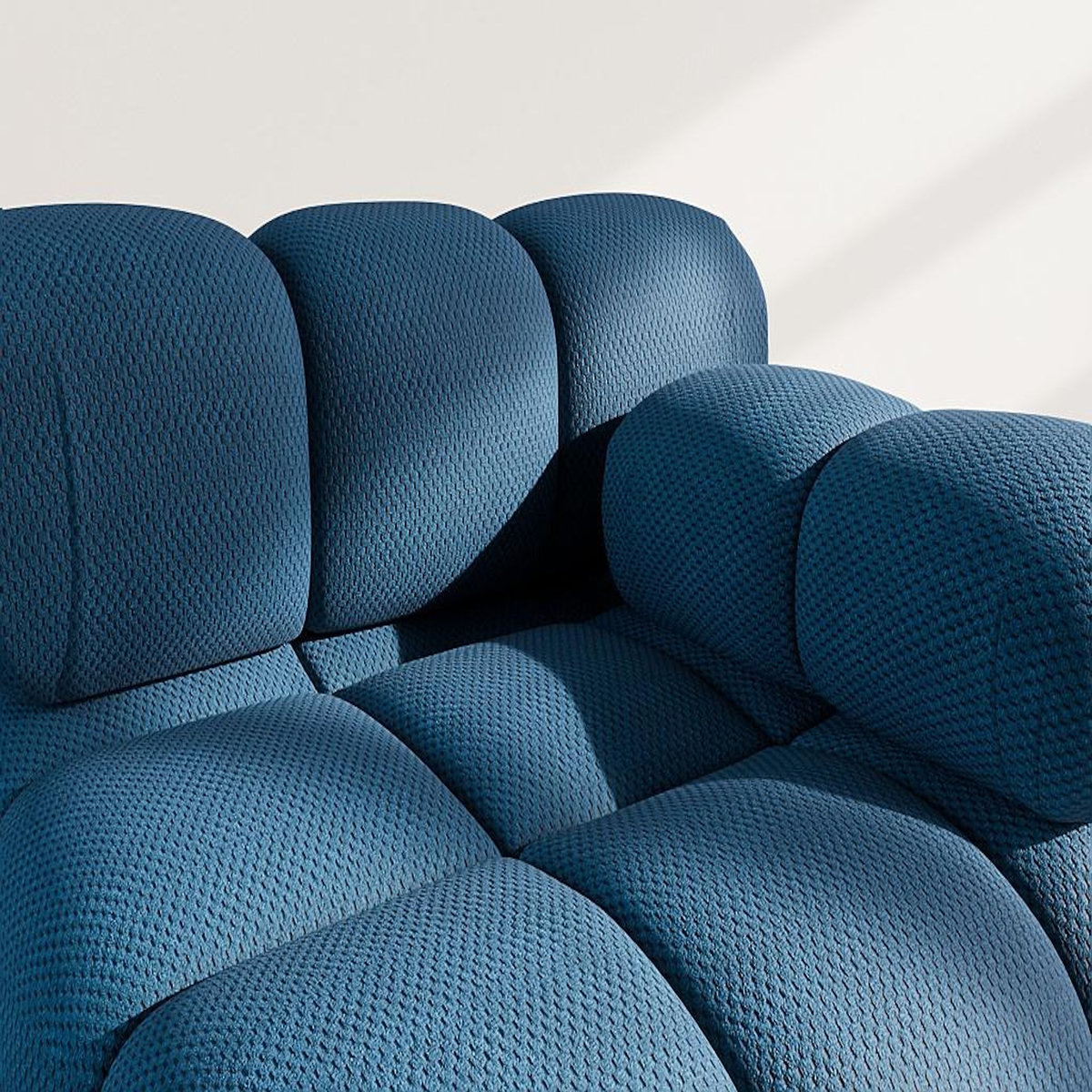 LISA DESIGN Ruby - module d'assise droit en velours texturé