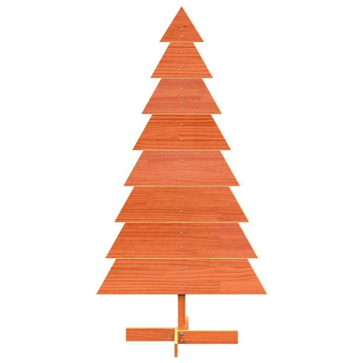 VIDAXL Arbre de Noël en bois pour decoration 150 cm bois de pin massif
