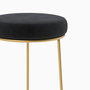 Voir la diapositive 6 : Rendez vous déco Lot de 2 tabourets de bar 73 cm en velours noir-Kendal