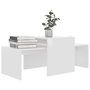 Voir la diapositive 3 : VIDAXL Ensemble de table basse Blanc brillant Bois d'ingénierie
