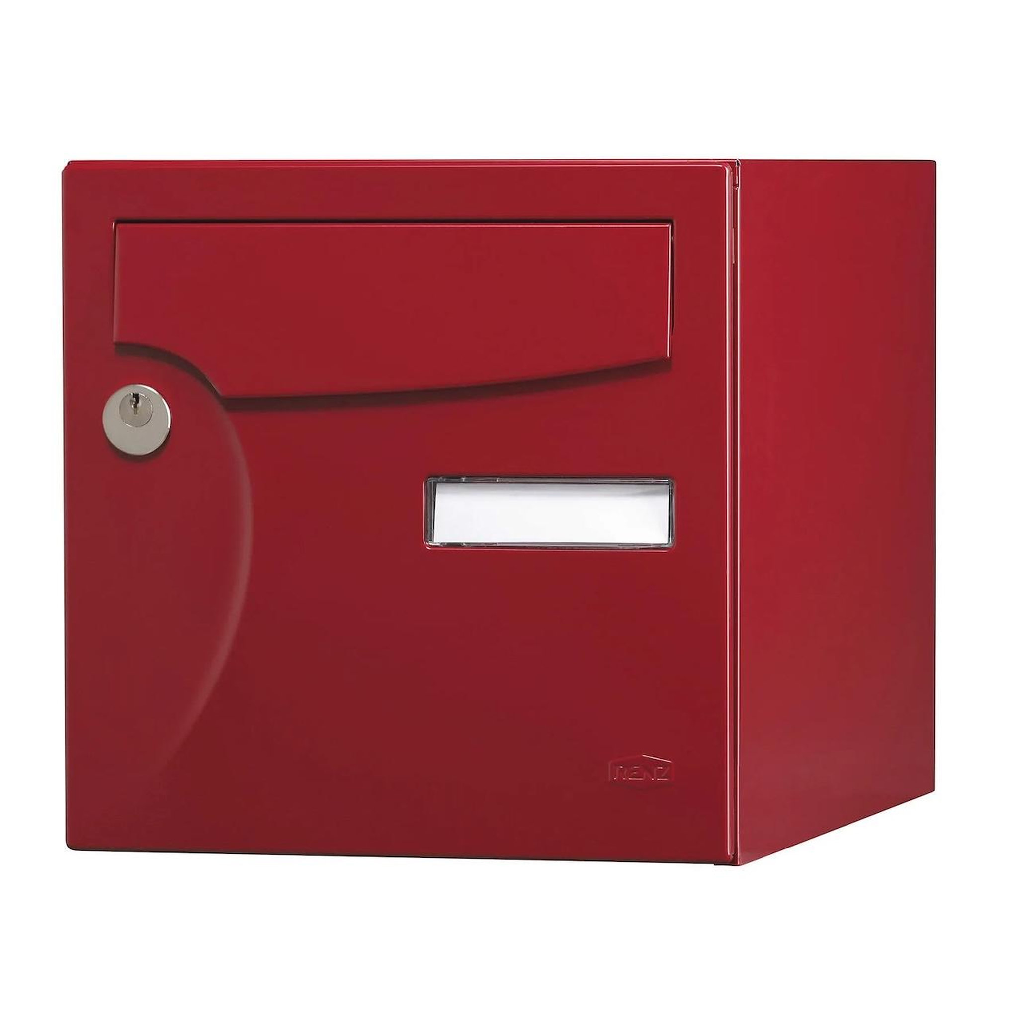 RENZ Boîte aux lettres normalisée - 2 portes extérieur - Animation - acier rouge basque