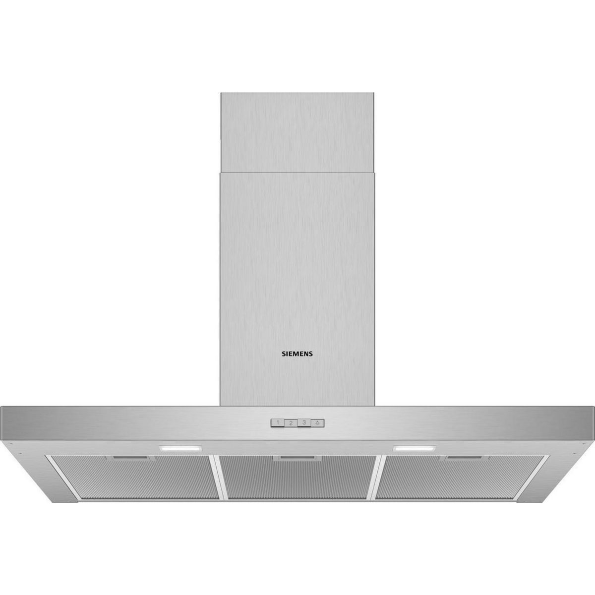 Siemens Hotte décorative murale 90cm 70db 590m3/h inox - lc96bbc50