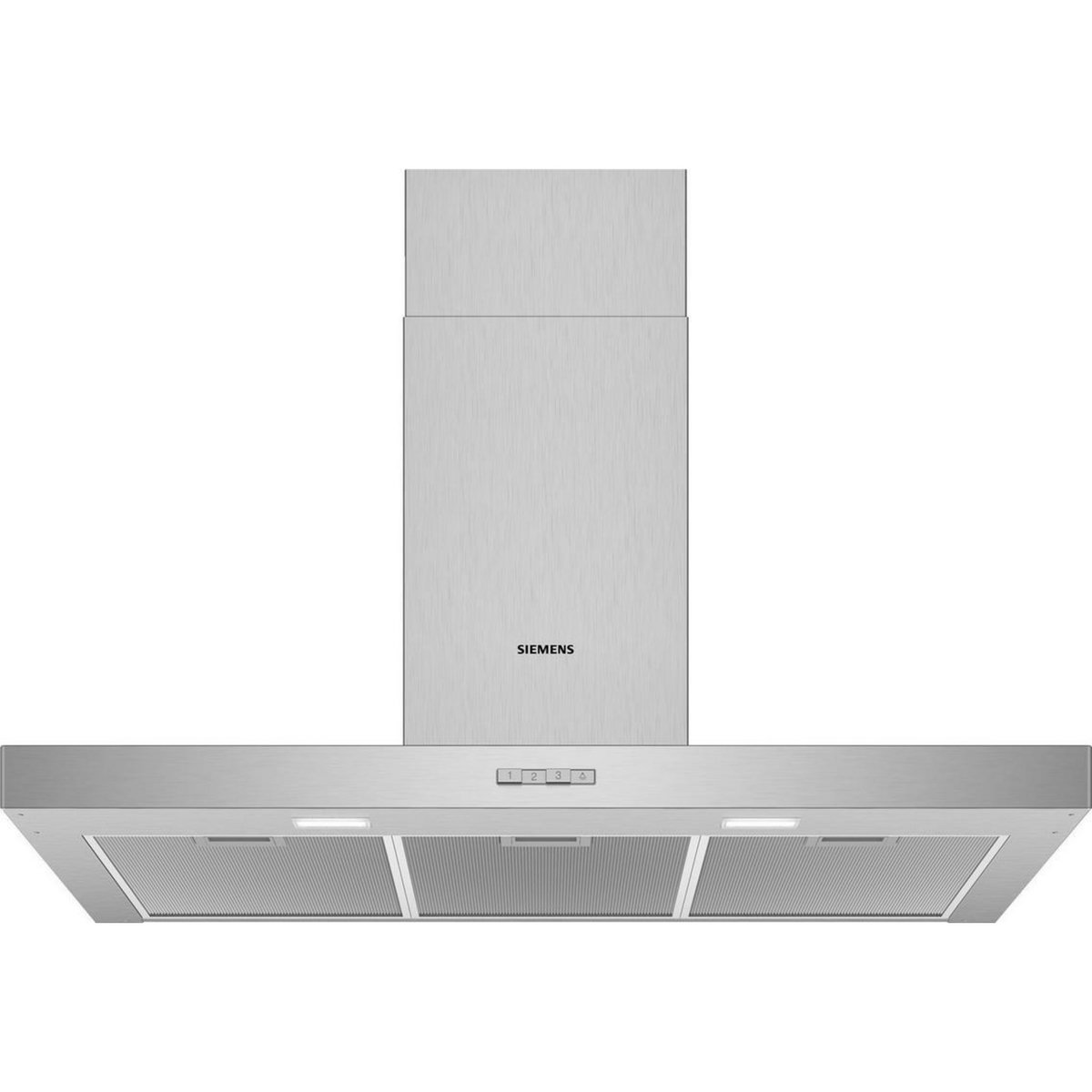 Siemens Hotte décorative murale 90cm 70db 590m3/h inox - lc96bbc50