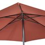 Voir la diapositive 3 : GARDENSTAR Parasol droit D2.7xH2.35m terracota PUSH UP 2