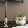 Voir la diapositive 3 : Paris Prix Bougeoir Design en Céramique  Glory  12cm Blanc & Noir