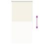 Voir la diapositive 5 : VIDAXL Store enrouleur occultant blanc casse 70x130cm largeur du tissu