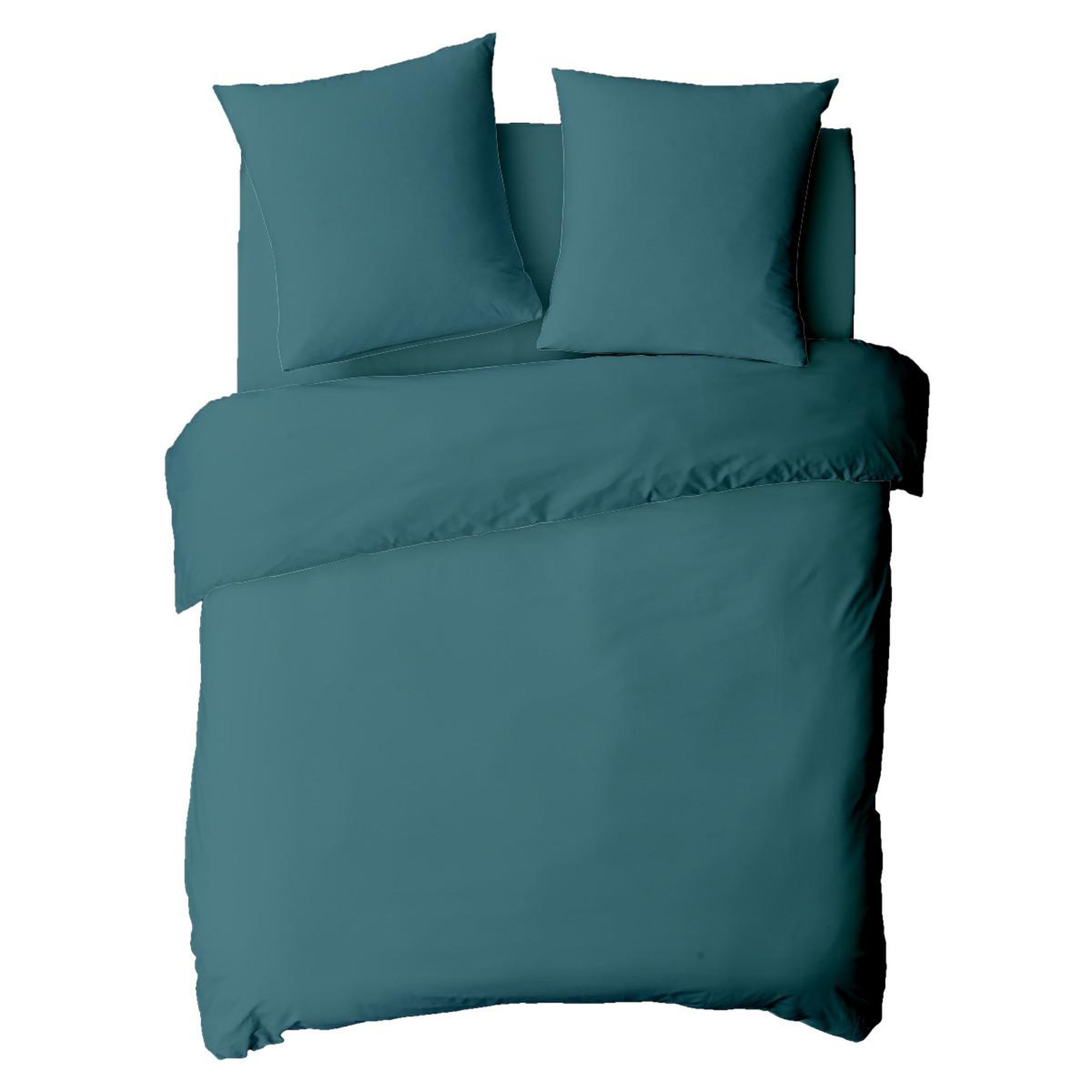 Voir la diapositive 2 : FUTURE HOME Housse de couette en coton 57 fils unie