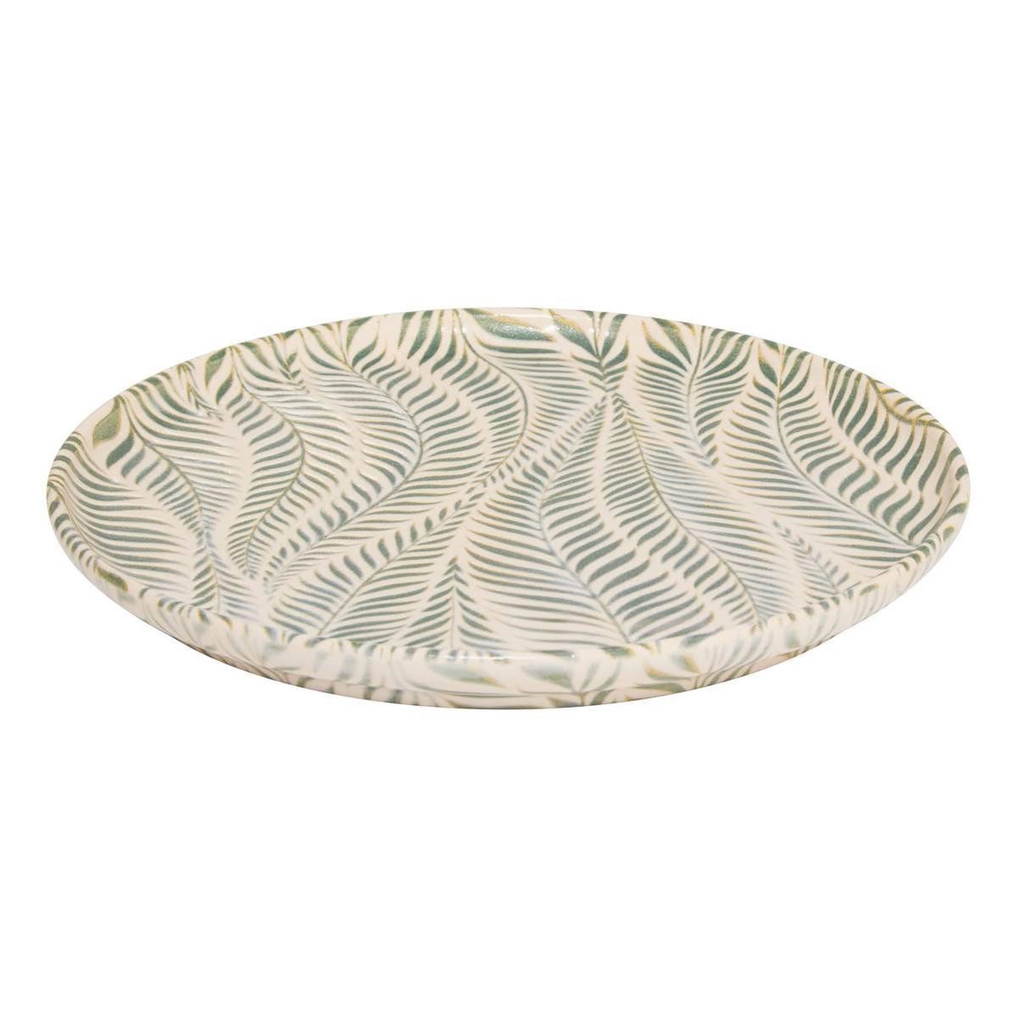 Voir la diapositive 2 : SECRET DE GOURMET Lot de 6 assiettes à dessert  gina  22cm vert