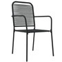 Voir la diapositive 5 : VIDAXL Ensemble a manger de jardin 7 pcs Noir Corde de coton et acier